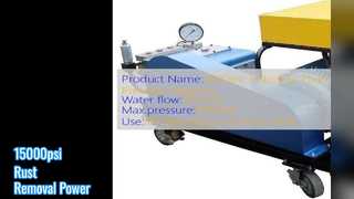 15000psi 高圧洗浄機による錆の除去