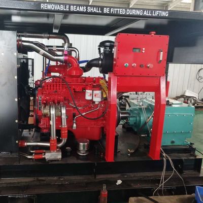 地帯2水沖合いのクリーニングのためのジェット機で行く単位高圧ポンプ単位400L/Min 140bar